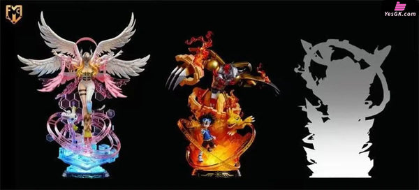 Digimon Wargreymon And Yagami Taichi Resin Statue - Mfc Studio [Pre-Order Closed]