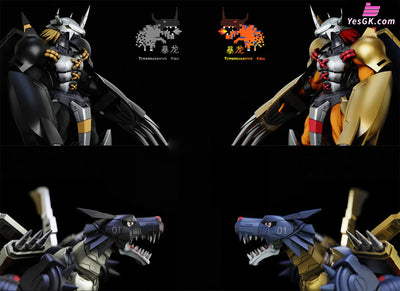 Digimon WarGreymon & MetalGarurumon GK Statue - Tyrannosaurus Rex Studio [In-Stock] - Digimon