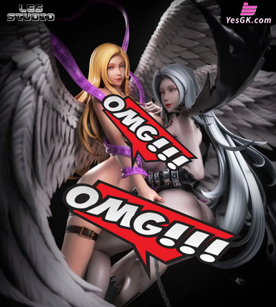 Digital Monster Angelwomon & Lady Devimon Resin Statue - Les Studio [In Stock]