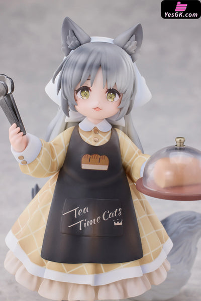 DLC + Meow Town Bakery Shop Assistant Li Hua Cat & Customer British Shorthair Cat (Licensed) Figure - RIBOSE Studio