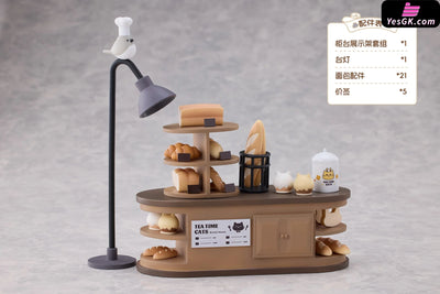 DLC + Meow Town Bakery Shop Assistant Li Hua Cat & Customer British Shorthair Cat (Licensed) Figure - RIBOSE Studio