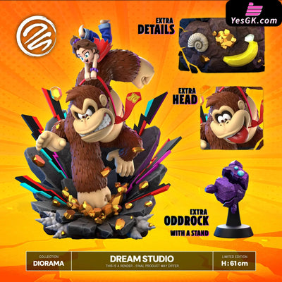 Donkey Kong Bananza Donkey Kong & Pauline GK Statue - Dream Studio [Pre-Order] Others