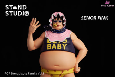 Donquixote Family Senor Pink Resin Statue - Stand Studio [In-Stock] One Piece