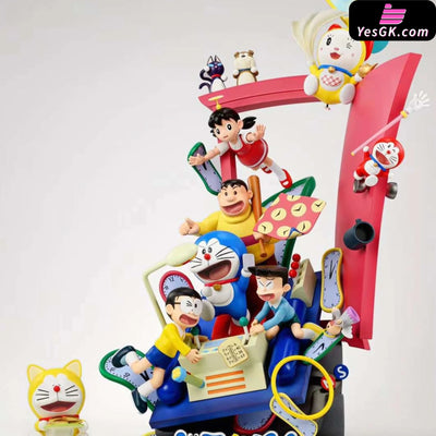 Doraemon Anniversary Doraemon-Time Machine Resin Statue - Jr Studio & Up [Pre-Order]