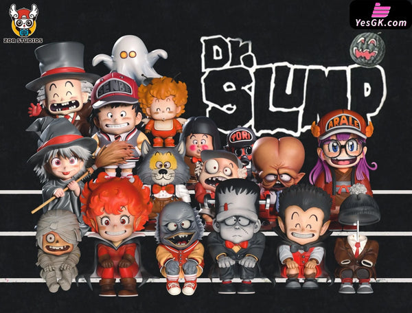 Dr. Slump Halloween Cover Pages Sitting in a Row #2 Arale GK Statue - ZOR Studio [Pre-Order] - Dr. Slump