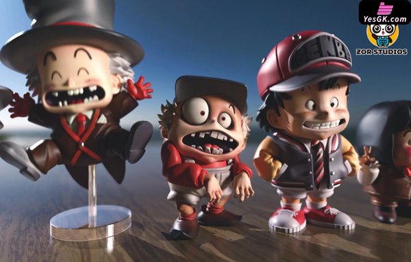 Dr. Slump Halloween Cover Pages Sitting in a Row #2 Arale GK Statue - ZOR Studio [Pre-Order] - Dr. Slump