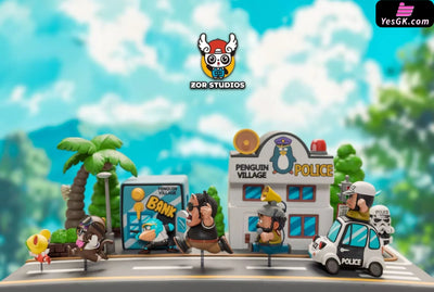 Dr. Slump Penguin Village Running Series #2 Bank & Police Station WCF GK Statue - ZOR Studio [Pre-Order] Dr. Slump
