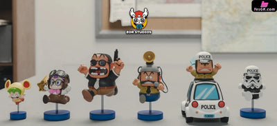 Dr. Slump Penguin Village Running Series #2 Bank & Police Station WCF GK Statue - ZOR Studio [Pre-Order] Deposit