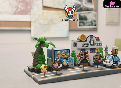 Dr. Slump Penguin Village Running Series #2 Bank & Police Station WCF GK Statue - ZOR Studio [Pre-Order] Deposit