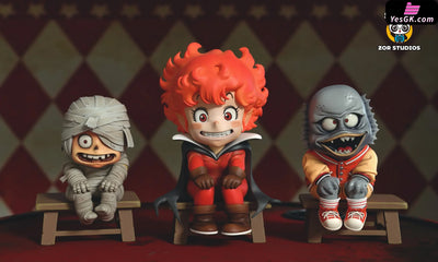 Dr. Slump WCF Series Halloween cover pages lined up #1 Arale WCF GK Statue - ZOR Studio [Pre-Order] Dr. Slump