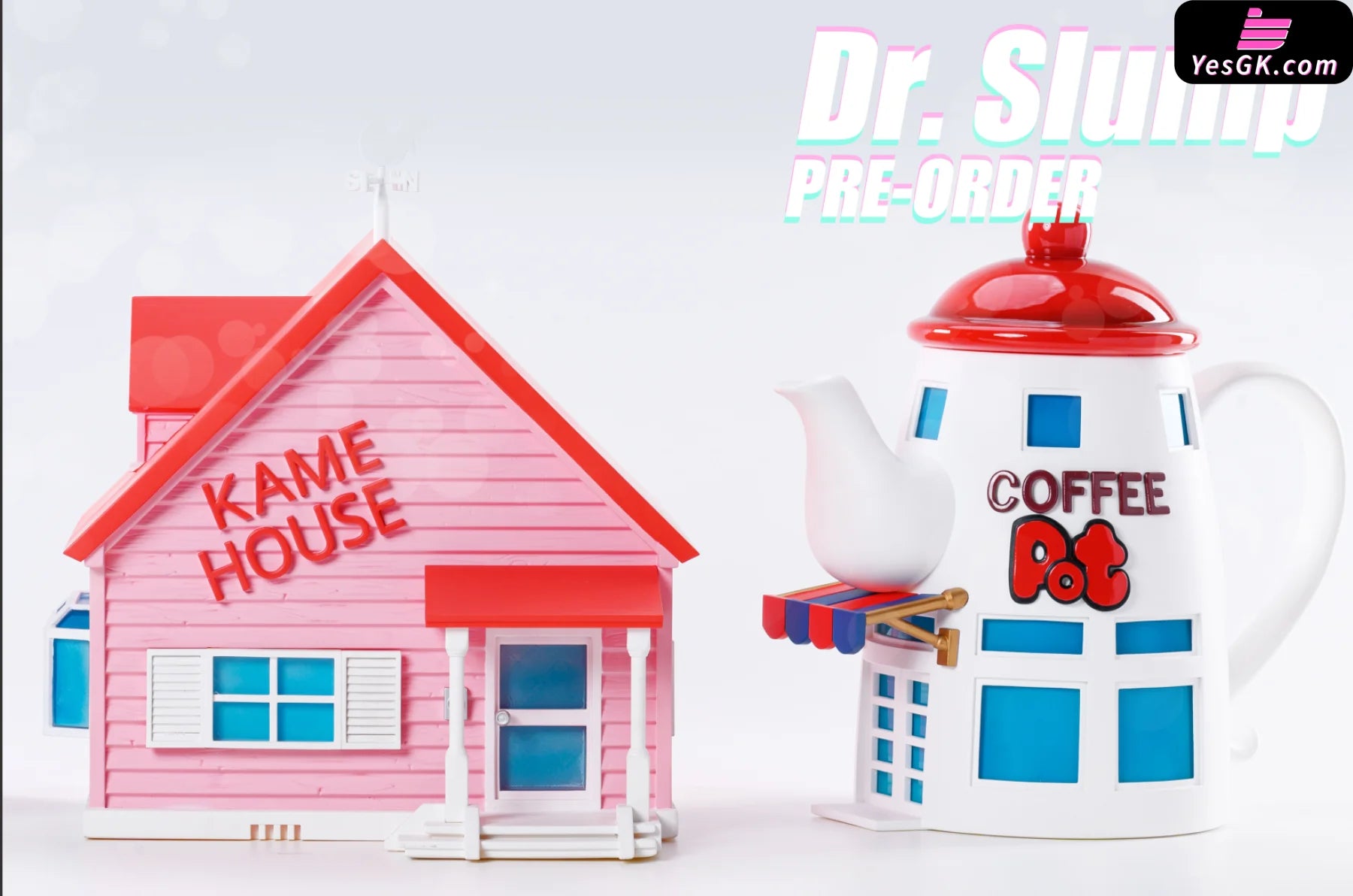 Dr. Slump World Scene 001 Teapot Cafe Statue - League Studio [Pre-Order]