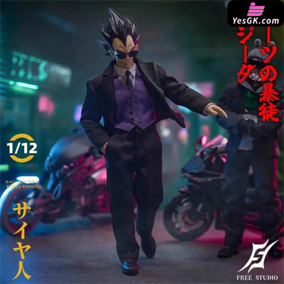 Dragon Ball 1/12 Suit Thug Saiyan Prince Vegeta Action Figure - Freetoys Studio [Pre-Order] Dragon Ball