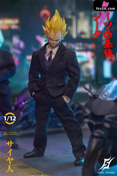 Dragon Ball 1/12 Suit Thug Saiyan Prince Vegeta Action Figure - Freetoys Studio [Pre-Order] Dragon Ball