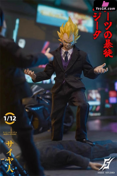 Dragon Ball 1/12 Suit Thug Saiyan Prince Vegeta Action Figure - Freetoys Studio [Pre-Order] Dragon Ball