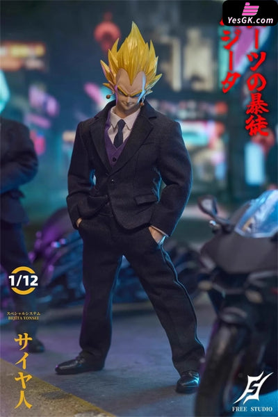 Dragon Ball 1/12 Suit Thug Saiyan Prince Vegeta Action Figure - Freetoys Studio [Pre-Order] Dragon Ball