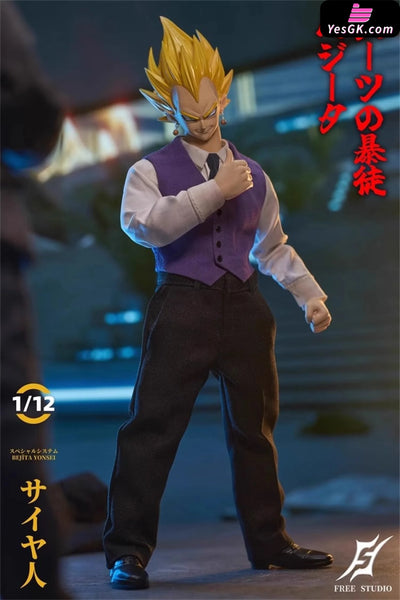 Dragon Ball 1/12 Suit Thug Saiyan Prince Vegeta Action Figure - Freetoys Studio [Pre-Order] Dragon Ball