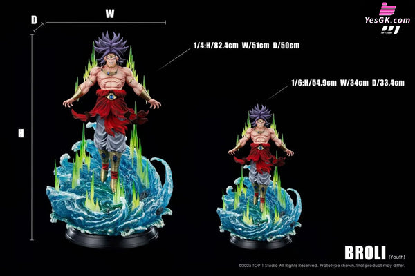 Dragon Ball 1/6 & 1/4 Broly GK Statue - TOP 1 Studio [Pre-Order] - Full Payment / 1/4 Scale / DLC (base + lower body)