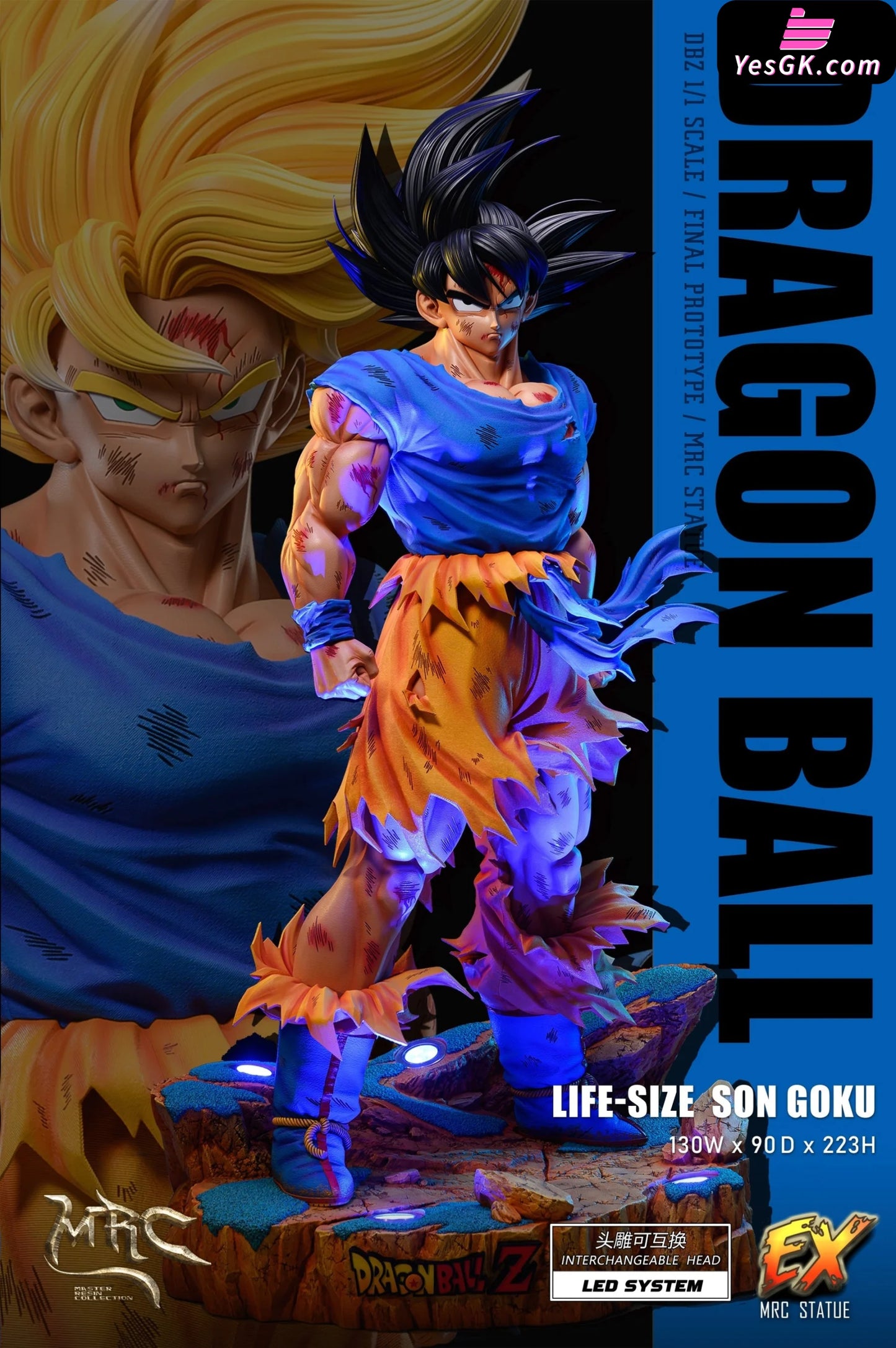 Dragon Ball 1/1 Life Size Son Goku Statue - Mrc Studio [Pre-Order] Deposit / Whole Body B Version