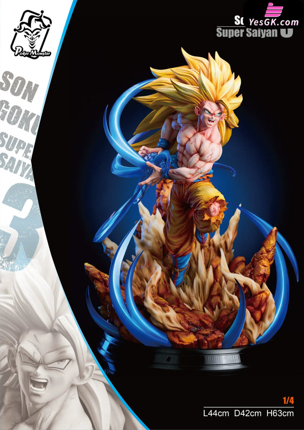 Dragon Ball #2 Super Saiyan 3 1/4 GK Statue - ZY Studio & Poker Monster Studio [Pre-Order] - Deposit / Standard A