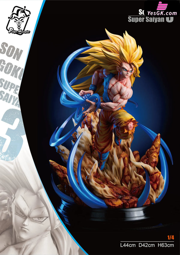 Dragon Ball #2 Super Saiyan 3 1/4 GK Statue - ZY Studio & Poker Monster Studio [Pre-Order] - Deposit / Standard B