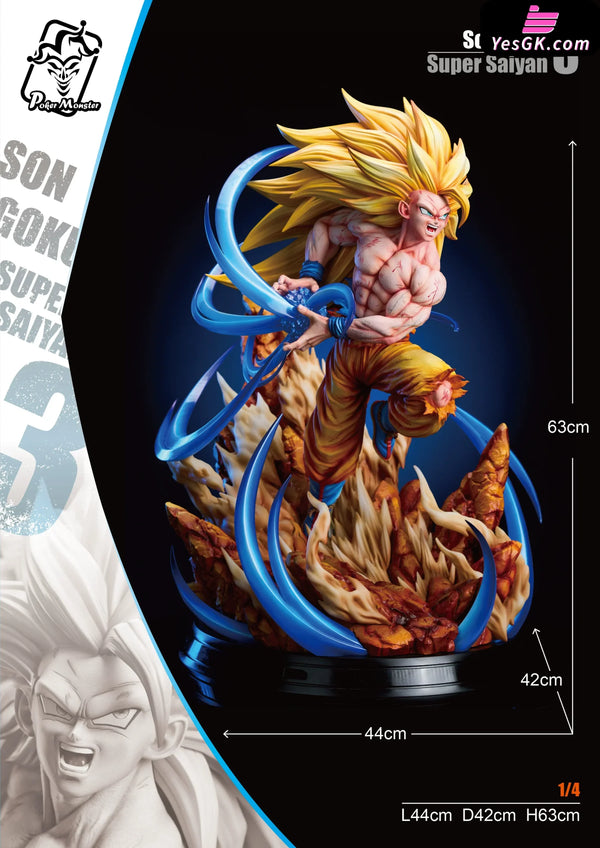 Dragon Ball #2 Super Saiyan 3 1/4 GK Statue - ZY Studio & Poker Monster Studio [Pre-Order] - DragonBall