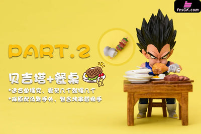 Dragon Ball A Bowl Of Good Rice Goku & Vegeta Gohan Statue - League Studio [In-Stock]
