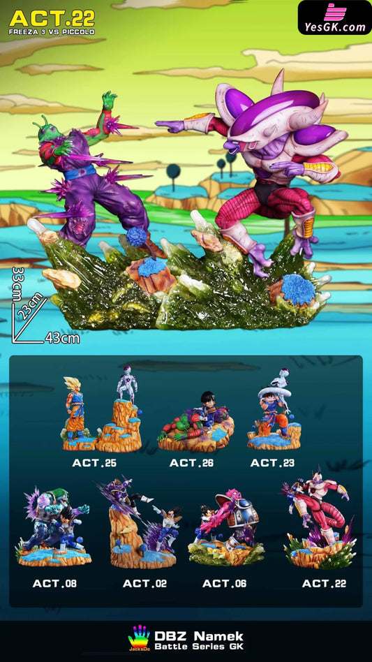 Dragon Ball Act.22 Frieza Third Form Vs Piccolo Resin Statue - Jacksdo Studio [Pre-Order]