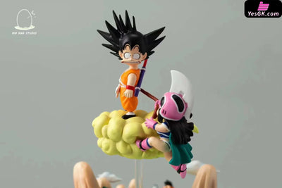 Dragon Ball Big Egg Scene Completion #5 Son Goku Chichi Somersault Cloud Statue - Egg Studio
