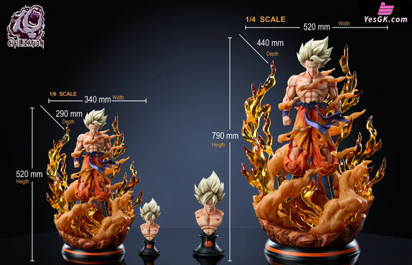 Dragon Ball Blond Son Goku GK Statue - Civilization Studio [Pre-Order] - DragonBall