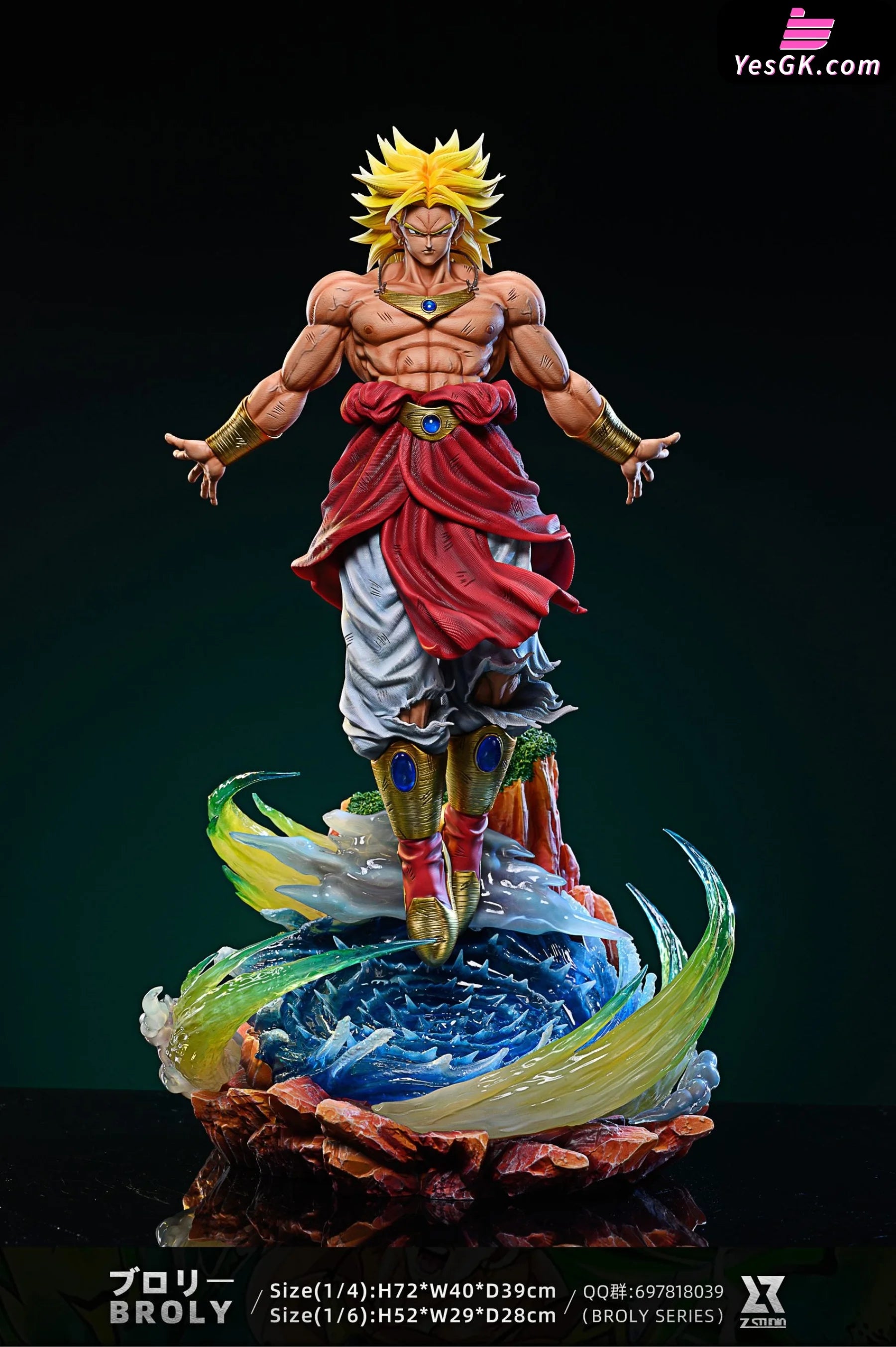 Dragon Ball Broly Series Super Saiyan Resin Statue - Z Studio [Pre-Order] Deposit / 1/4 Scale