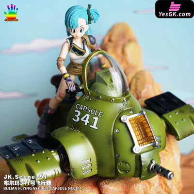 Dragon Ball Bulma 341 Aircraft Gk Model Resin Statue - Jacksdo Studio [Pre-Order]