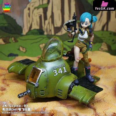 Dragon Ball Bulma 341 Aircraft Gk Model Resin Statue - Jacksdo Studio [Pre-Order]