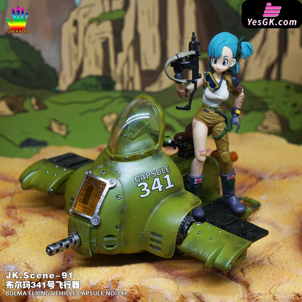 Dragon Ball Bulma 341 Aircraft Gk Model Resin Statue - Jacksdo Studio [Pre-Order]