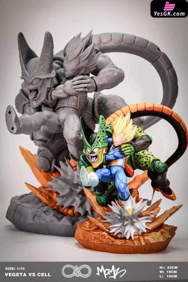 Dragon Ball Cell VS Vegeta Manga Color Statue - Boundless Blank Studio [In-Stock] - DragonBall