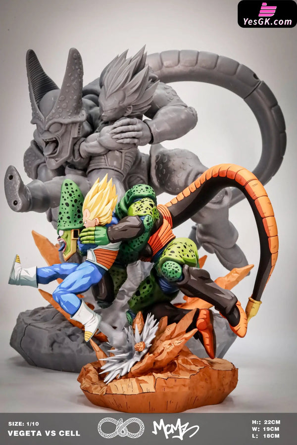 Dragon Ball Cell VS Vegeta Manga Color Statue - Boundless Blank Studio [In-Stock] - DragonBall