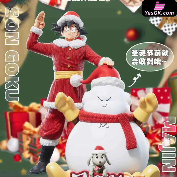 Dragon Ball Christmas Son Goku & Majin Buu Statue - Happy Studio [Pre-Order]