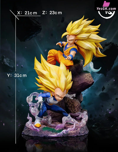 Dragon Ball DAIMA Super Saiyan 3 Goku & Vegeta GK Statue - Jing Zhi Studio [Pre-Order] Deposit Dragon Ball
