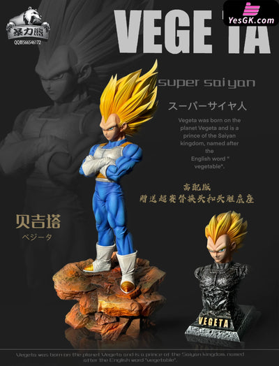Dragon Ball DAIMA Super Saiyan 3 Vegeta GK Statue - Violent Bear Studio [Pre-Order] Deposit / A High Edition Dragon Ball