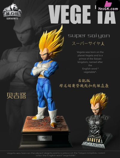Dragon Ball DAIMA Super Saiyan 3 Vegeta GK Statue - Violent Bear Studio [Pre-Order] Deposit / B High Edition Dragon Ball