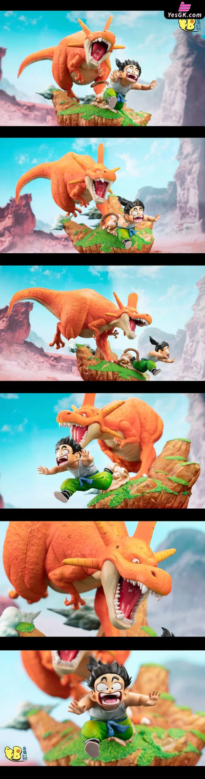 Dragon Ball Dinosaur Run After Son Gohan Resin Statue - Db Studio [Pre-Order]