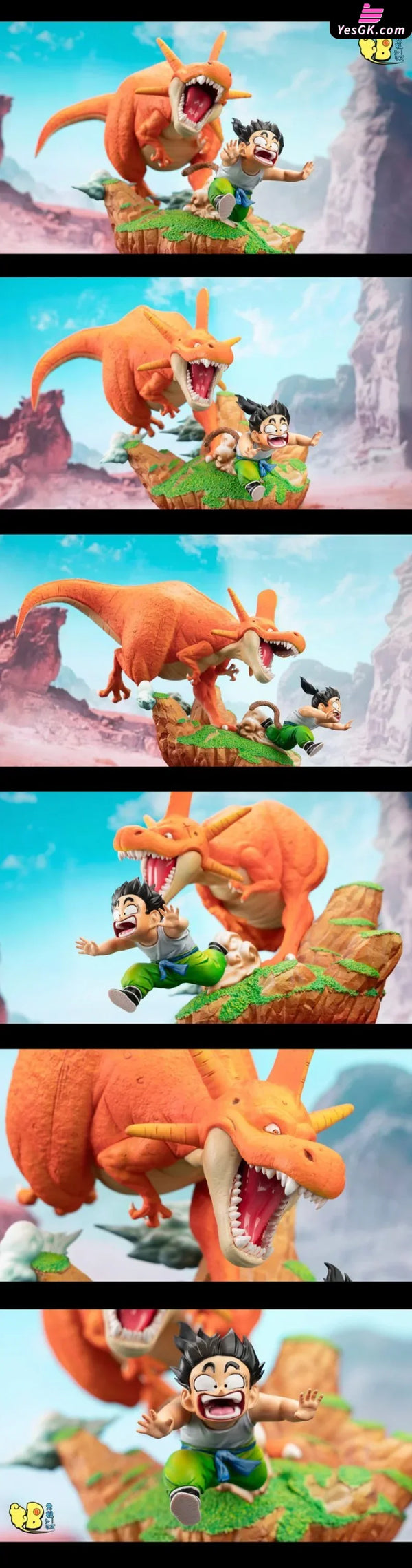 Dragon Ball Dinosaur Run After Son Gohan Resin Statue - Db Studio [Pre-Order]