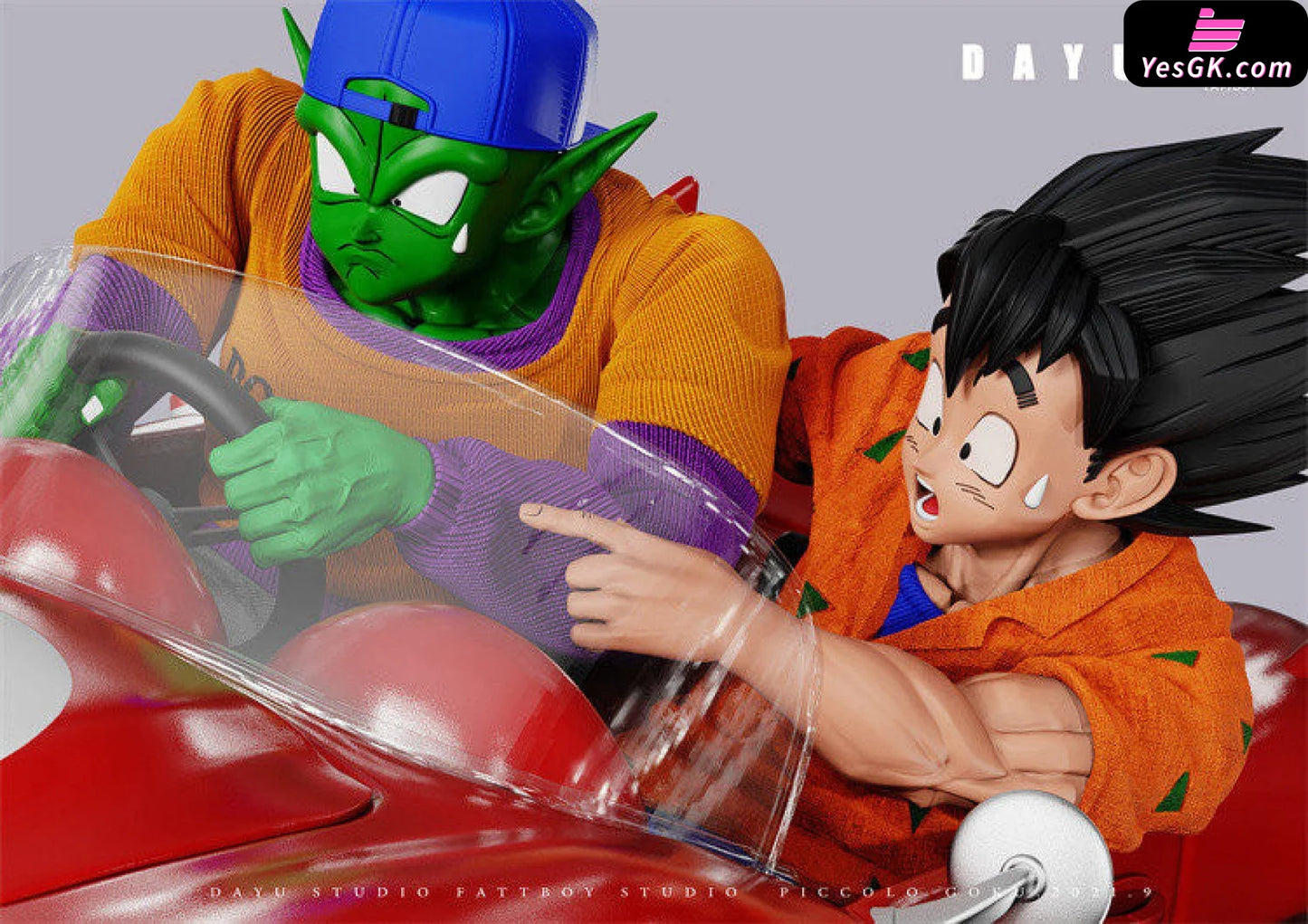 Dragon Ball Driving Piccolo And Goku Resin Statue - Da Yu X Fatt Boy Studio [Pre-Order Closed]