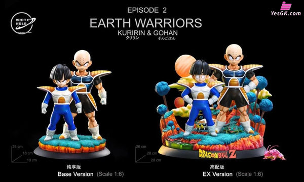 Dragon Ball Earth Warriors Son Gohan & krillin 1/6 GK Statue - White Hole Studio [In-Stock] - Dragon Ball