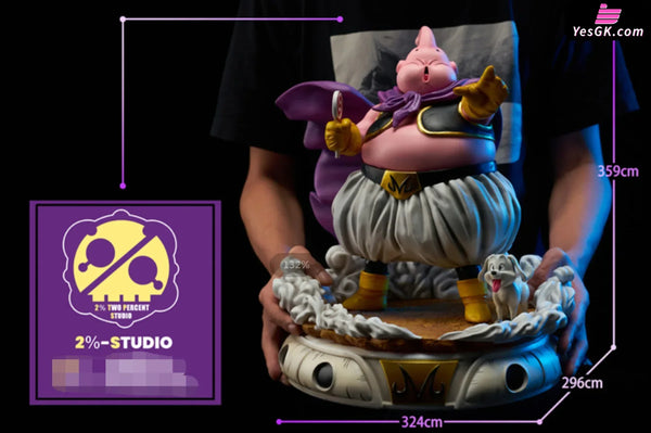 Dragon Ball Fat Buu Holding A Lollipop Resin Statue - 2% Studio [Pre-Order Closed]