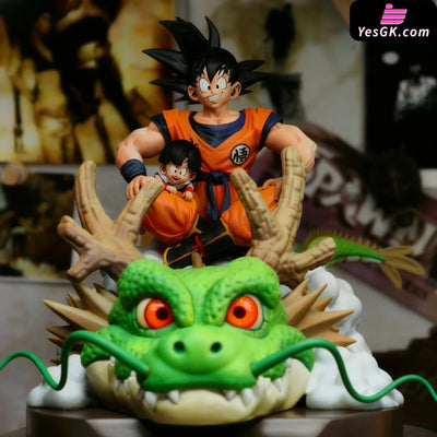 Dragon Ball Faucet Father & Son pop GK Statue - SGJ Studio [Pre-Order] - Full Payment / Green Dragon Color / Desktop
