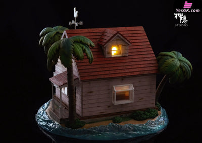 Dragon Ball Food Series Kame House is open for dinner Son Goku & Master Roshi & Launch & Kuririn GK Statue - Shen Yin