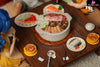 Dragon Ball Food Series Kame House is open for dinner Son Goku & Master Roshi & Launch & Kuririn GK Statue - Shen Yin