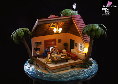 Dragon Ball Food Series Kame House is open for dinner Son Goku & Master Roshi & Launch & Kuririn GK Statue - Shen Yin
