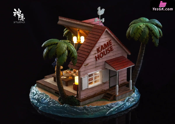 Dragon Ball Food Series Kame House is open for dinner Son Goku & Master Roshi & Launch & Kuririn GK Statue - Shen Yin