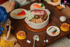 Dragon Ball Food Series Kame House is open for dinner Son Goku & Master Roshi & Launch & Kuririn GK Statue - Shen Yin